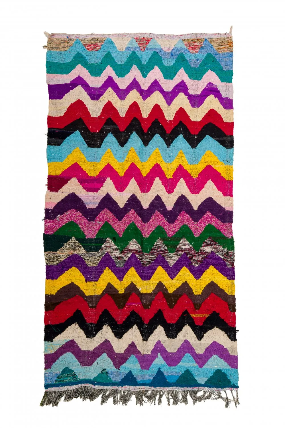 Tapete Berbere Marroquino Boucherouite 125 x 235 cm