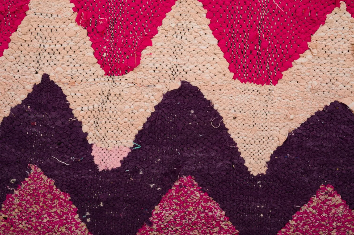 Tapete Berbere Marroquino Boucherouite 125 x 235 cm