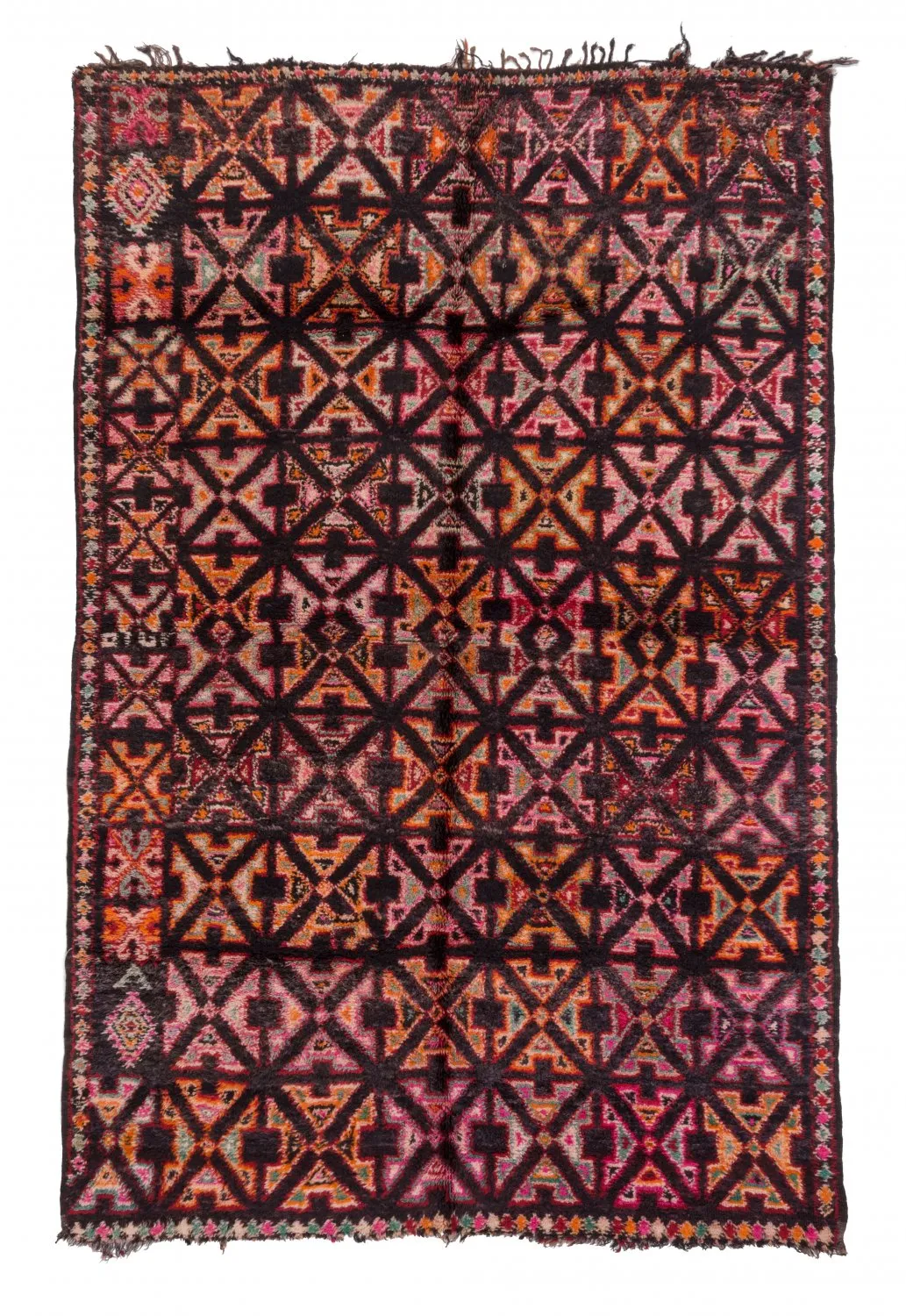 Tapete Kilim Marroquino Azilal 285 x 190 cm