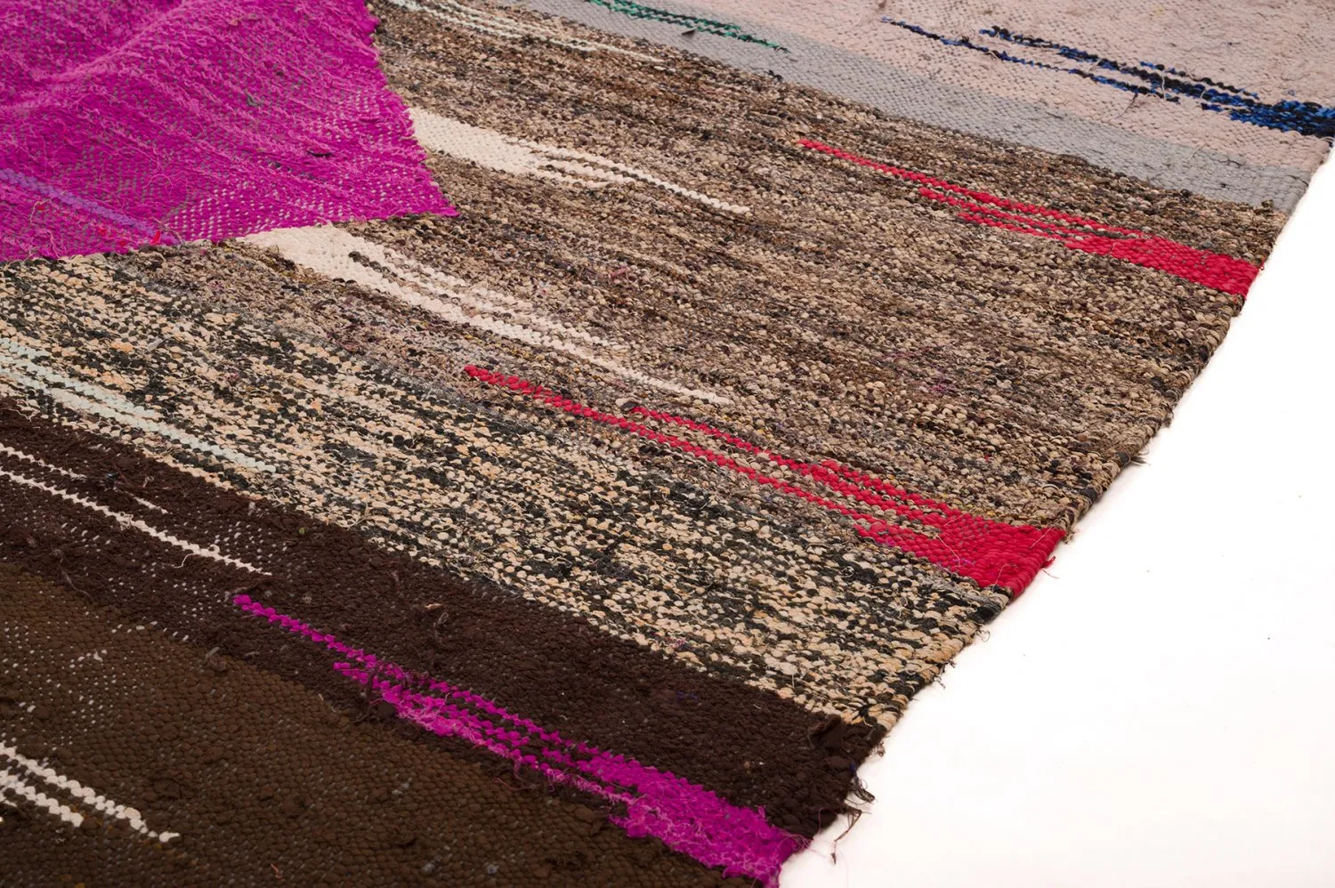 Tapete Berbere Marroquino Boucherouite 130 x 275 cm