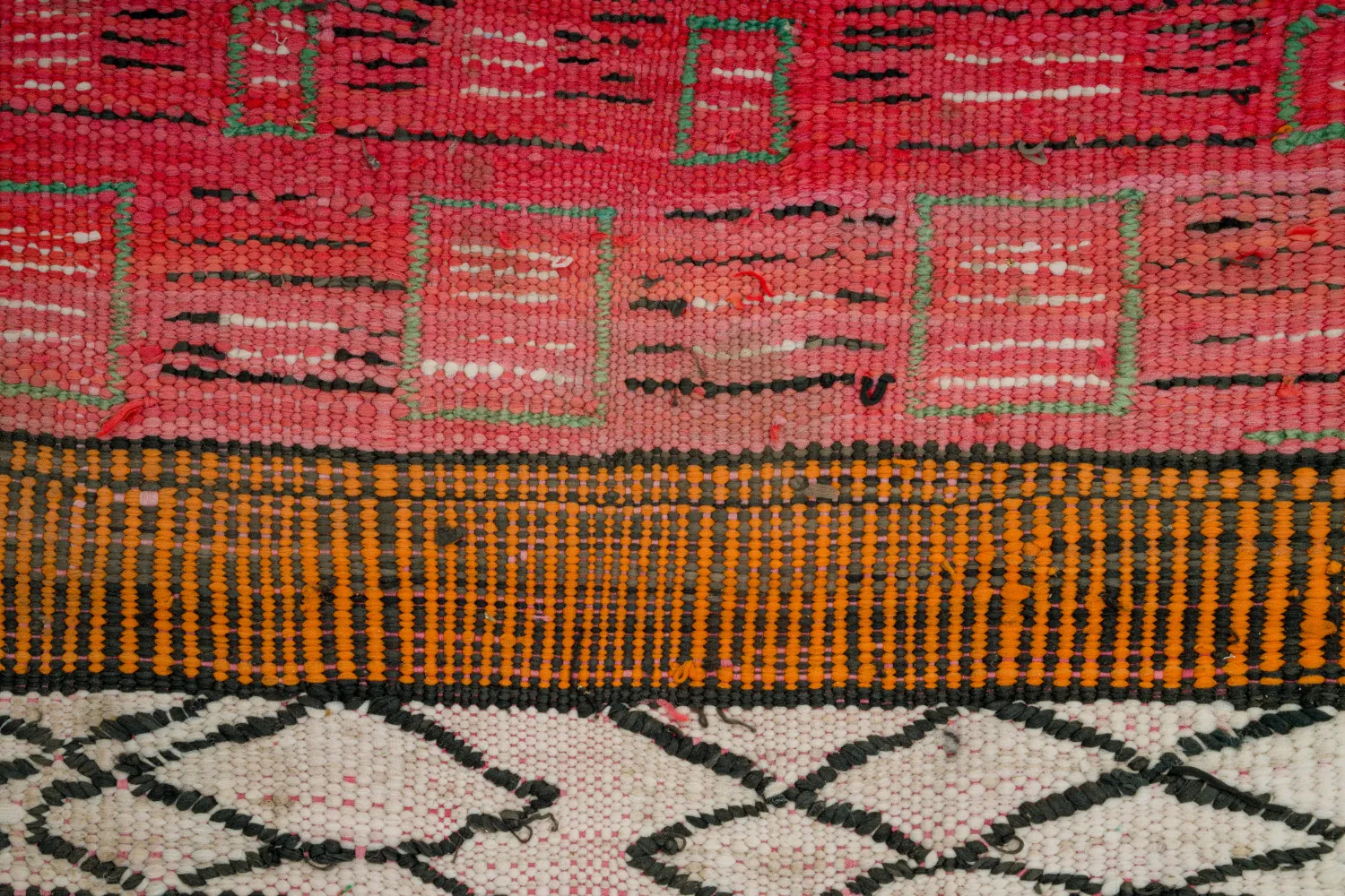 Tapete Berbere Marroquino Boucherouite 150 x 365 cm