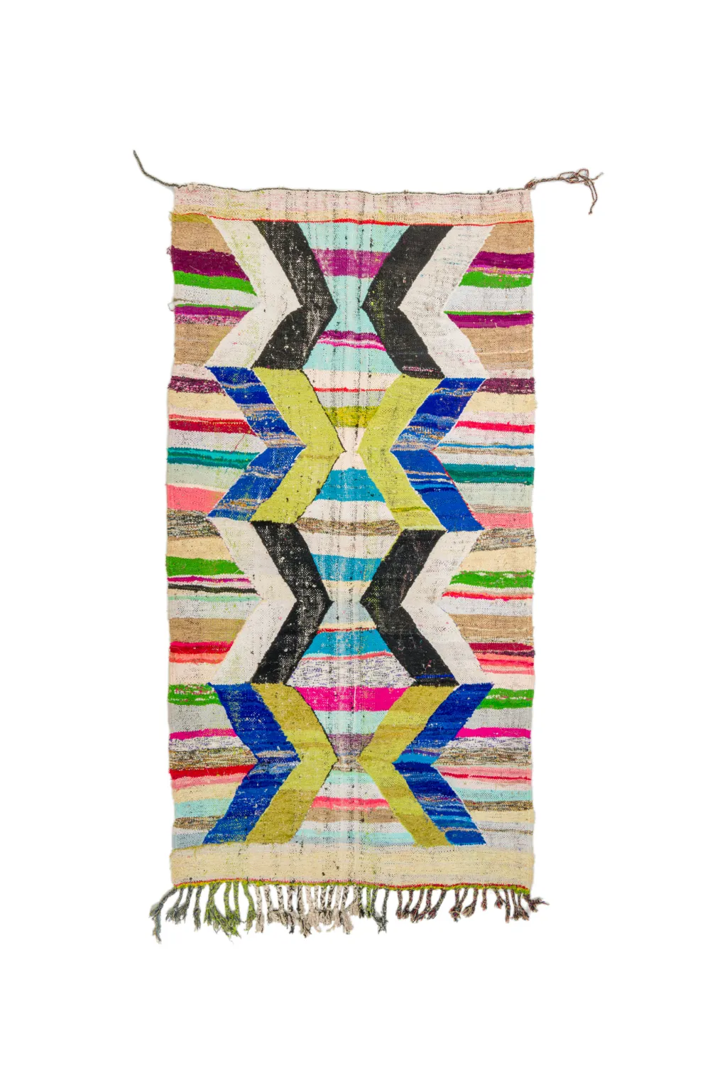 Tapete Berbere Marroquino Boucherouite 135 x 250 cm