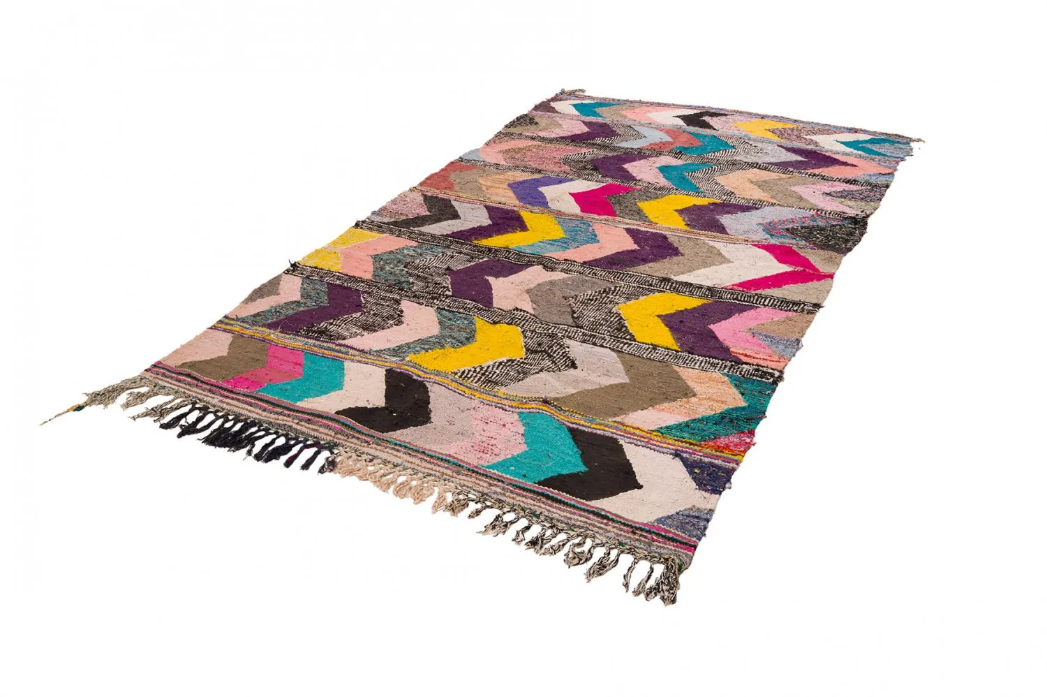 Tapete Berbere Marroquino Boucherouite 160 x 325 cm