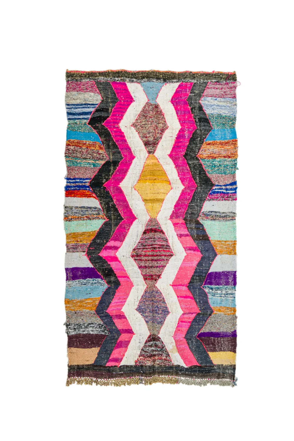 Tapete Berbere Marroquino Boucherouite 150 x 255 cm