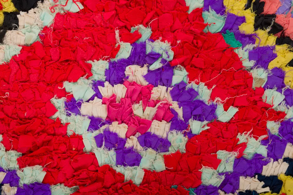 Tapete Berbere Marroquino Boucherouite 320 x 130 cm