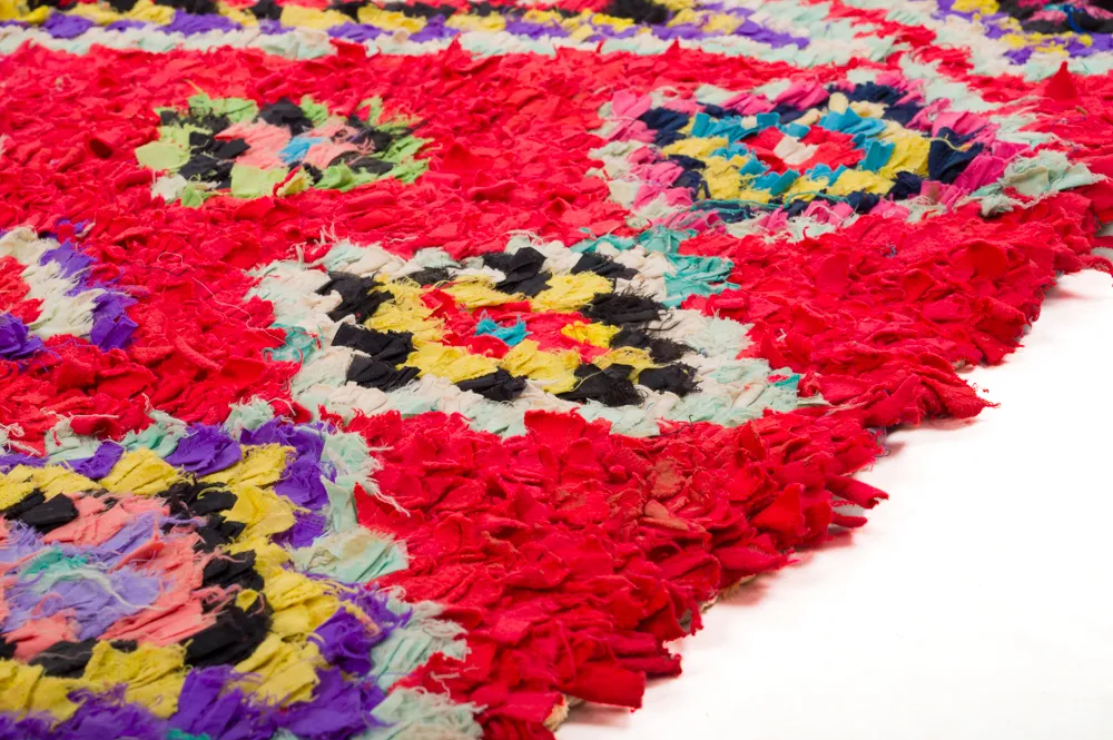 Tapete Berbere Marroquino Boucherouite 320 x 130 cm