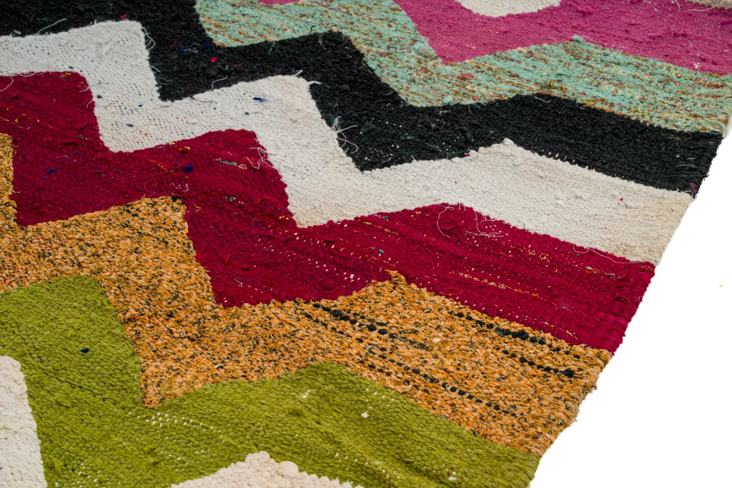 Tapete Berbere Marroquino Boucherouite 120 x 235 cm