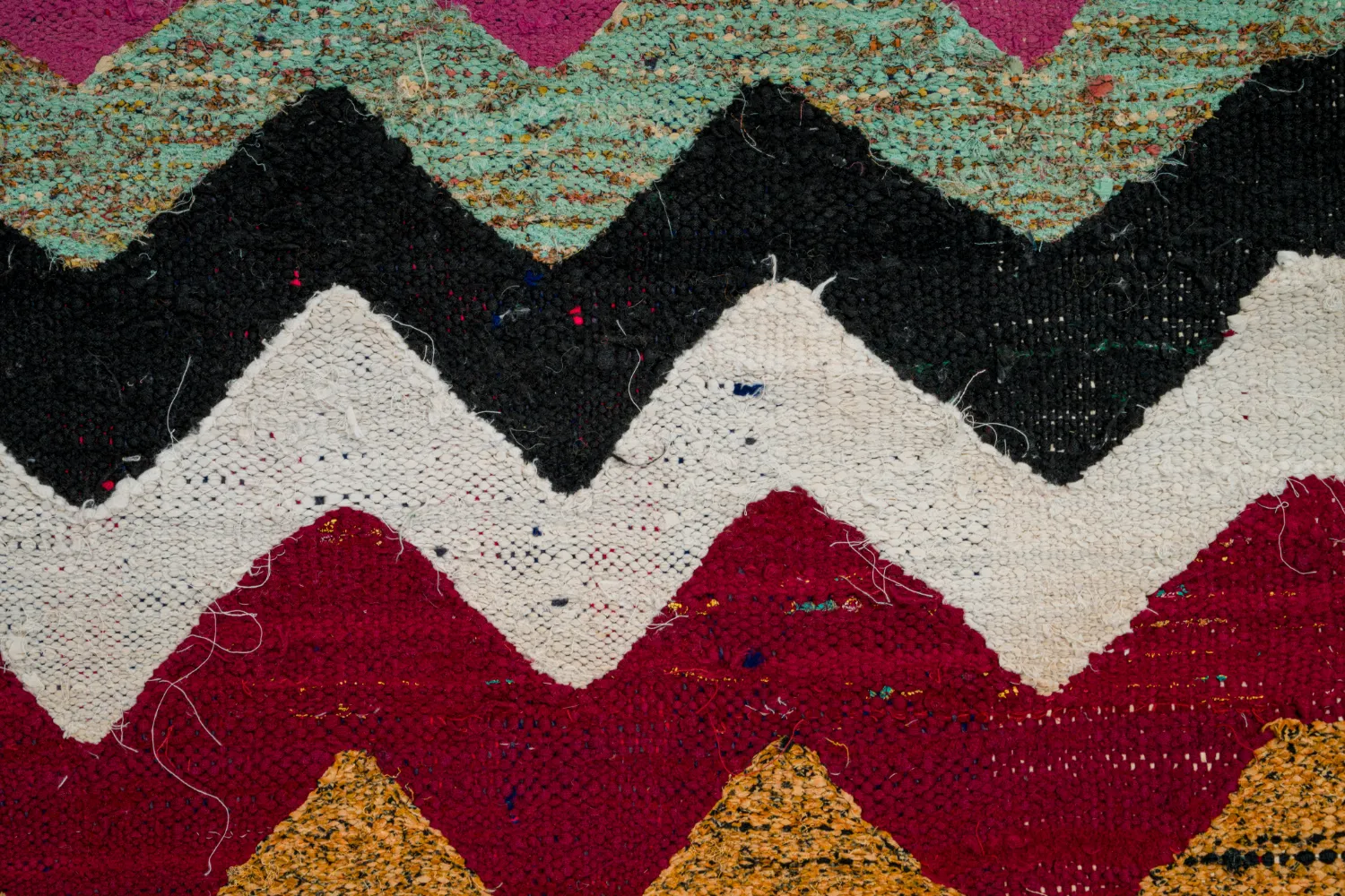 Tapete Berbere Marroquino Boucherouite 120 x 235 cm