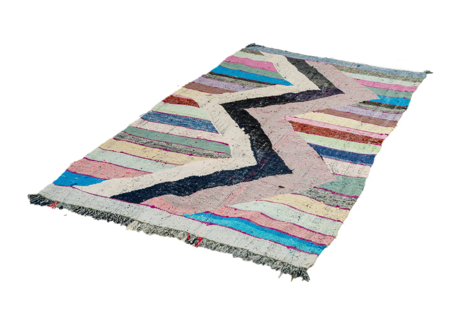 Tapete Berbere Marroquino Boucherouite 130 x 230 cm