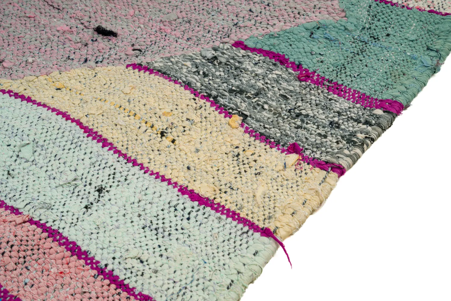 Tapete Berbere Marroquino Boucherouite 130 x 230 cm