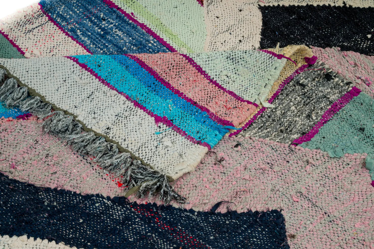 Tapete Berbere Marroquino Boucherouite 130 x 230 cm