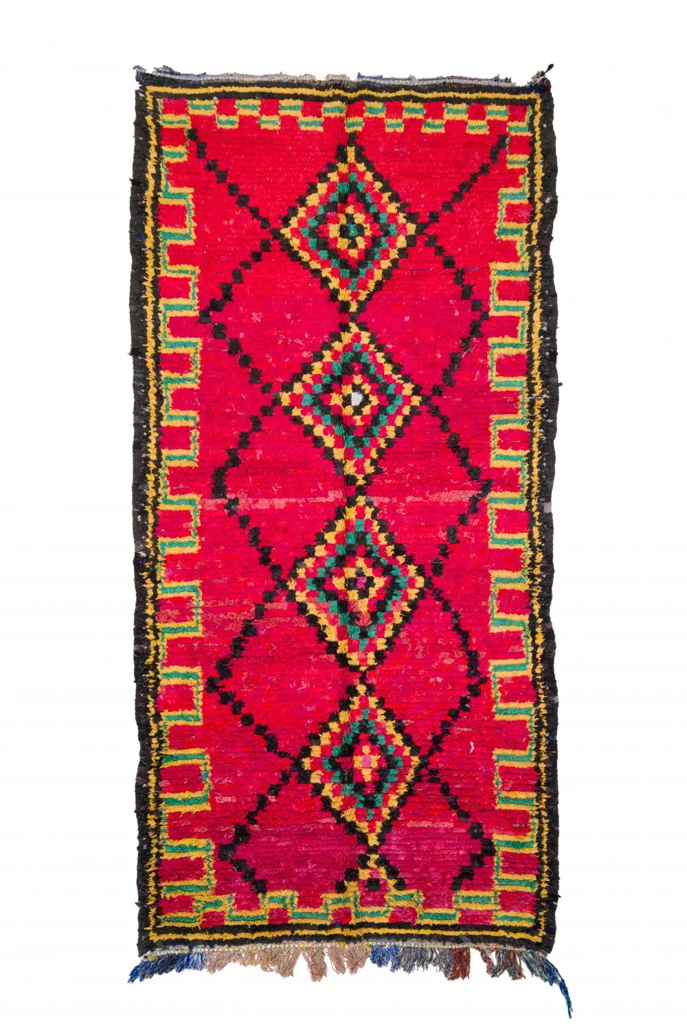 Tapete Berbere Marroquino Boucherouite 340 x 165 cm