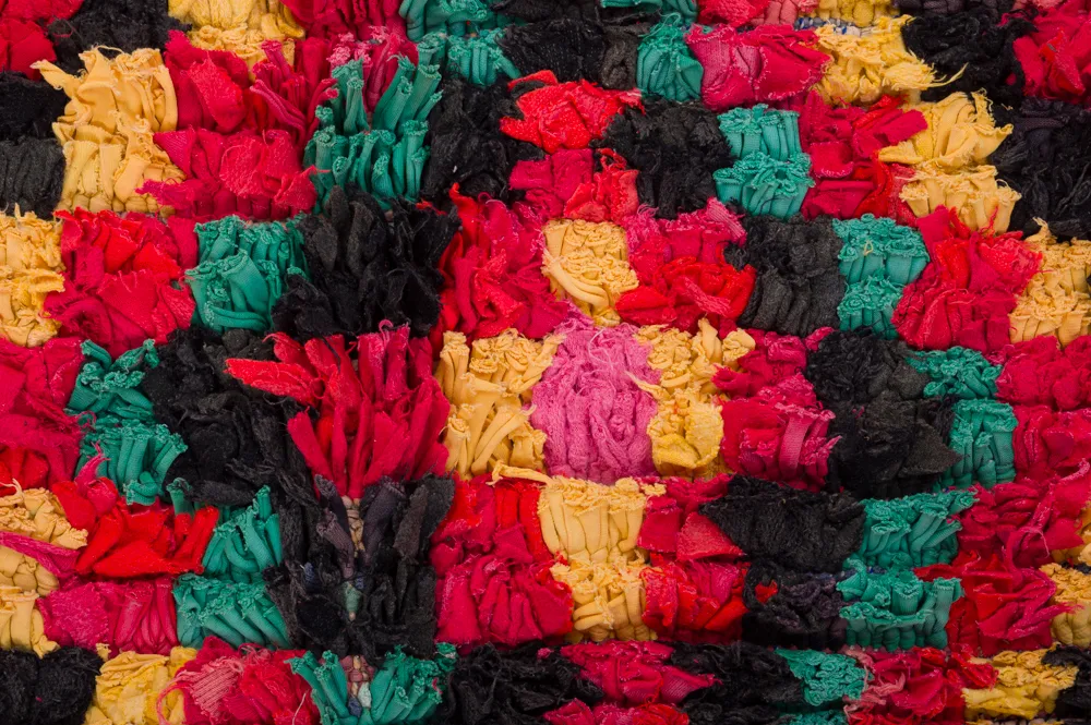 Tapete Berbere Marroquino Boucherouite 340 x 165 cm