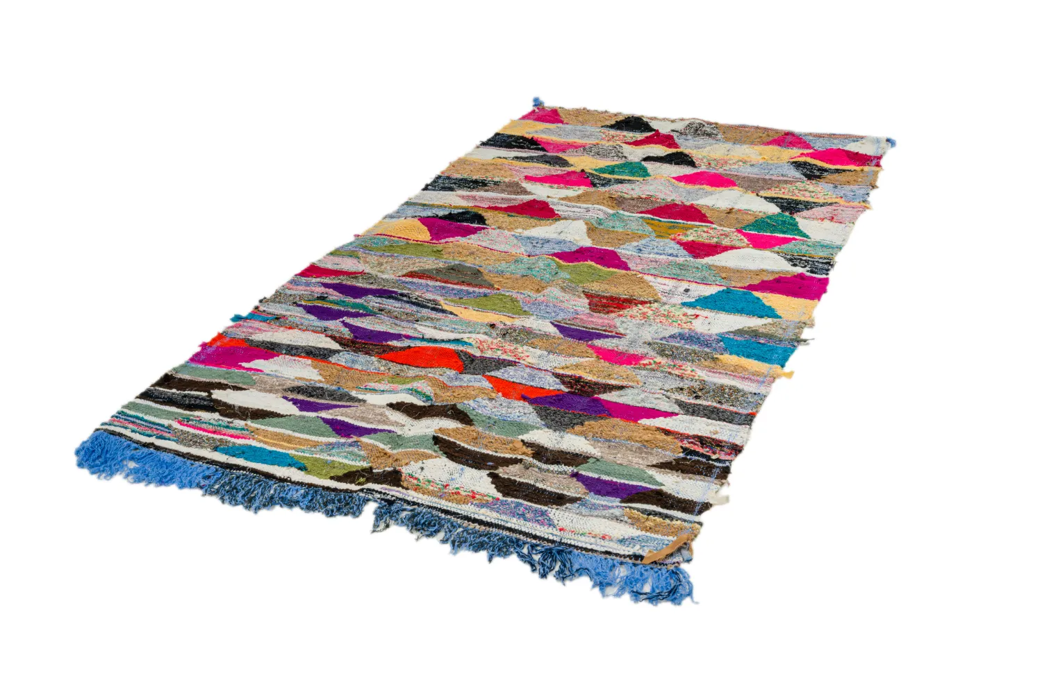 Tapete Berbere Marroquino Boucherouite 150 x 255 cm