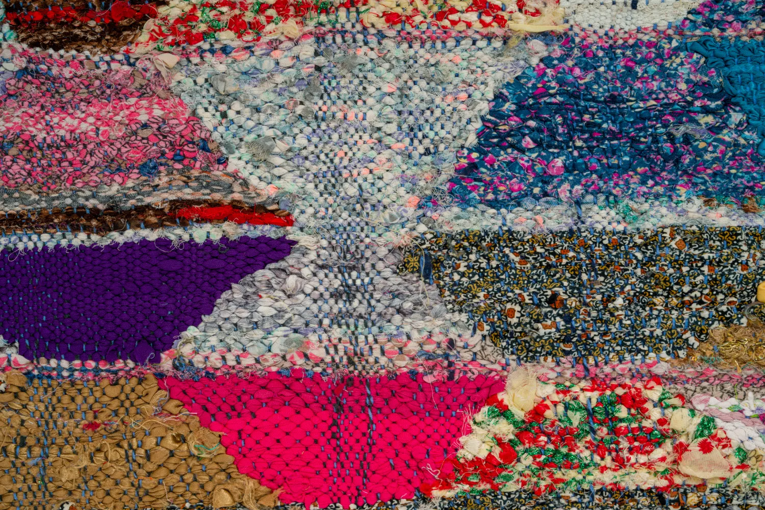 Tapete Berbere Marroquino Boucherouite 150 x 255 cm