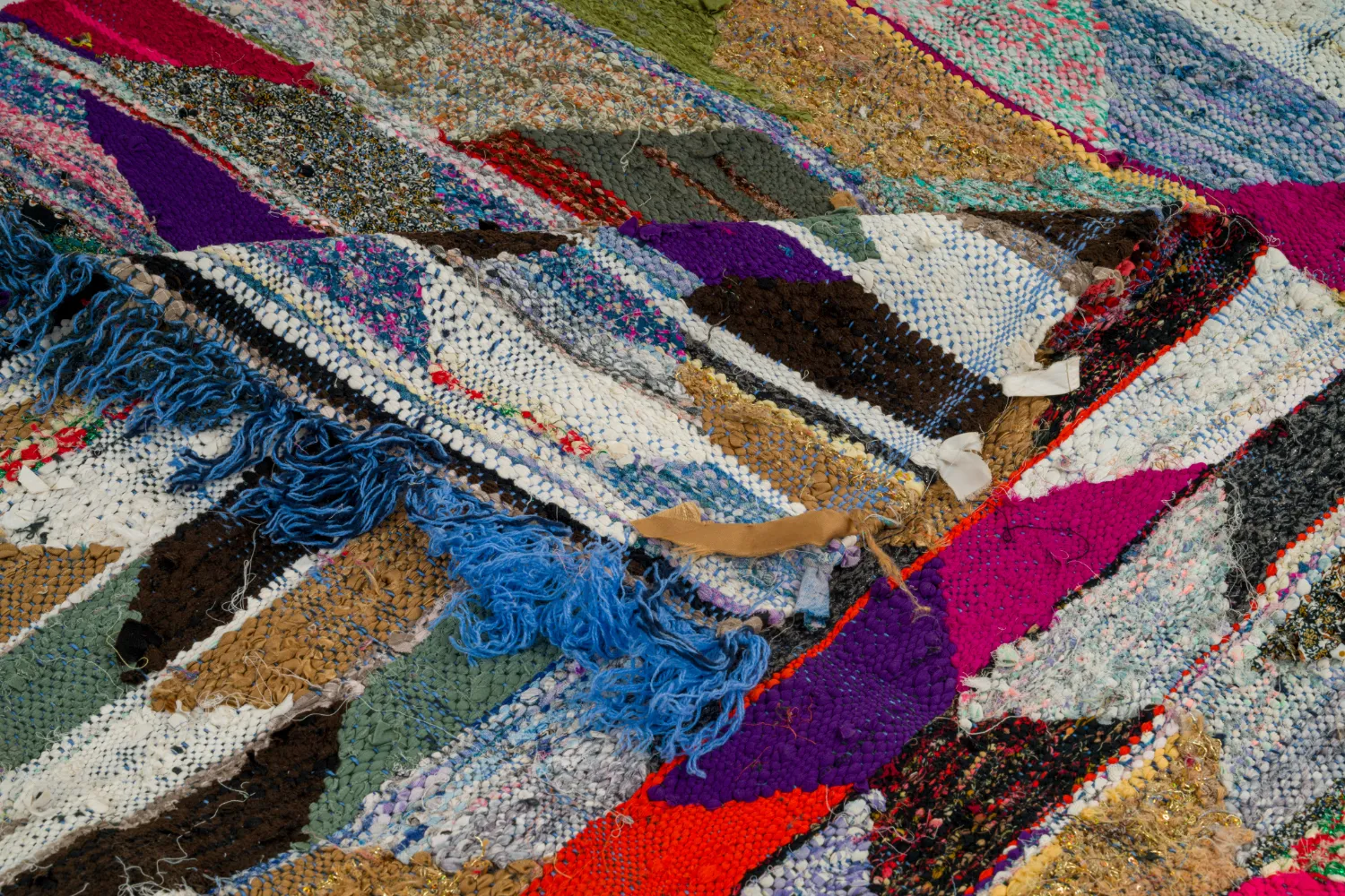 Tapete Berbere Marroquino Boucherouite 150 x 255 cm