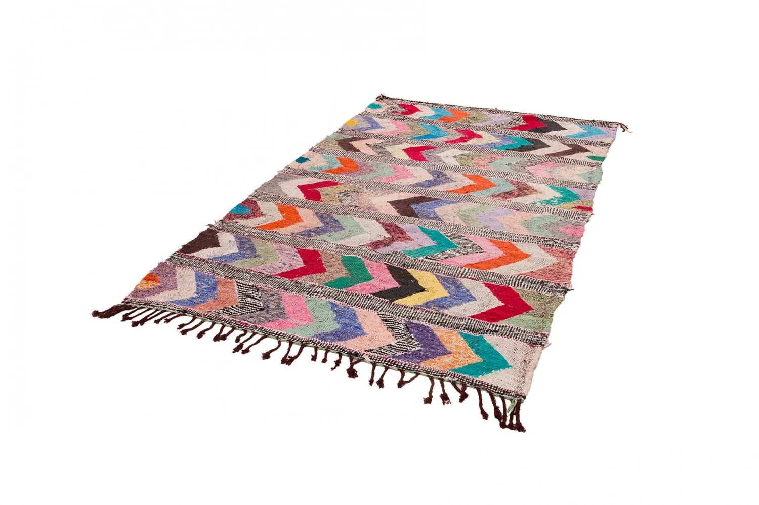 Tapete Berbere Marroquino Boucherouite 150 x 275 cm