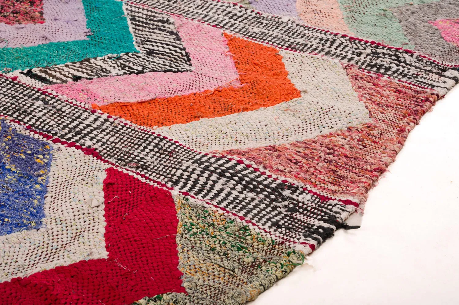 Tapete Berbere Marroquino Boucherouite 150 x 275 cm