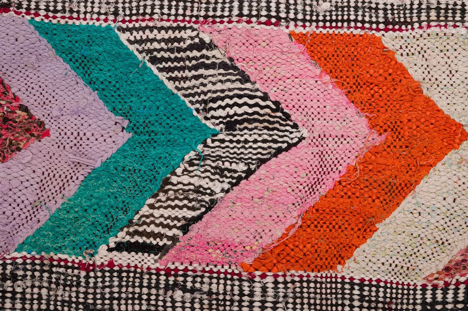 Tapete Berbere Marroquino Boucherouite 150 x 275 cm