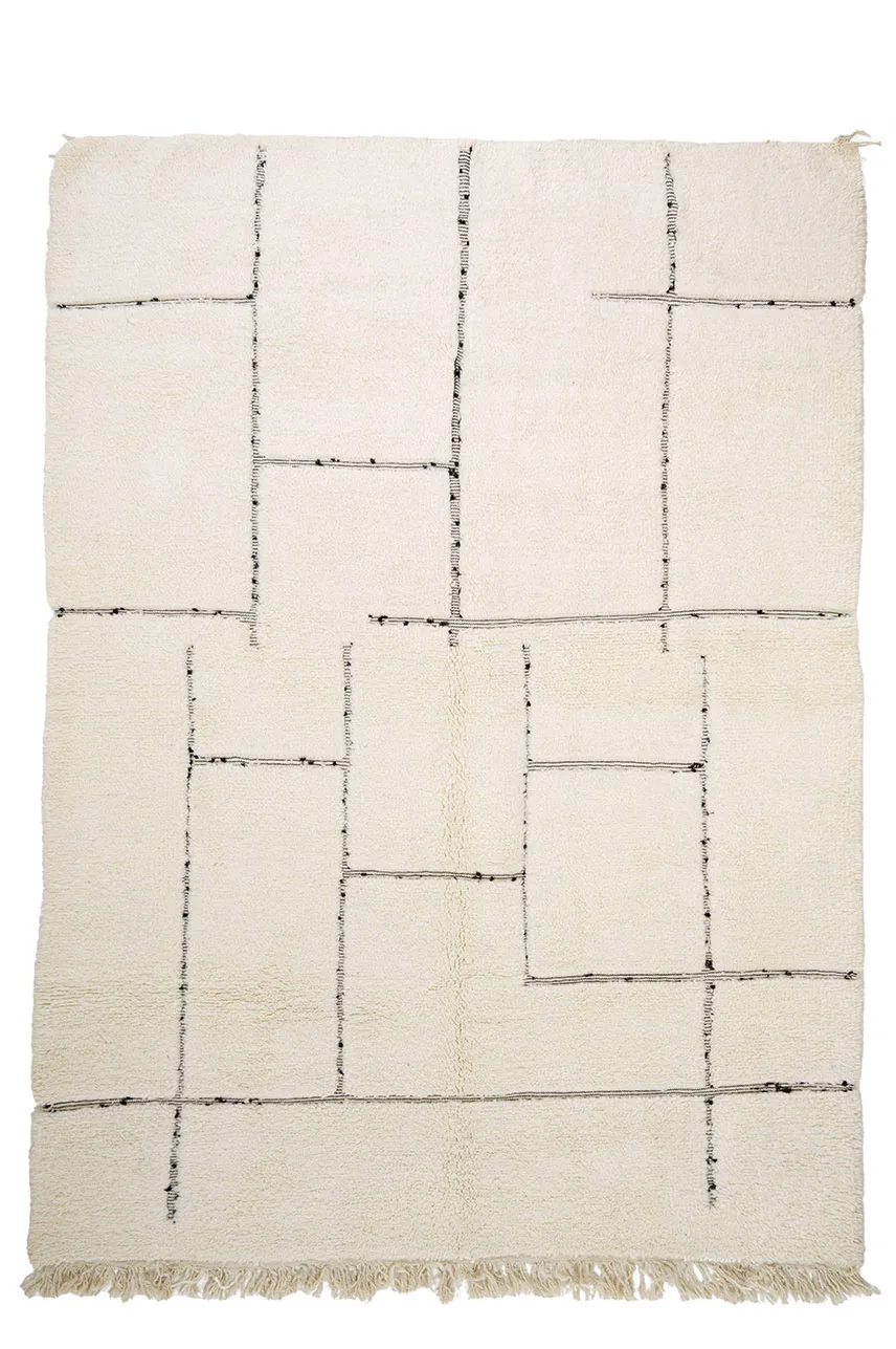 Tapete Kilim Marroquino Beni Ourain 210 x 295 cm