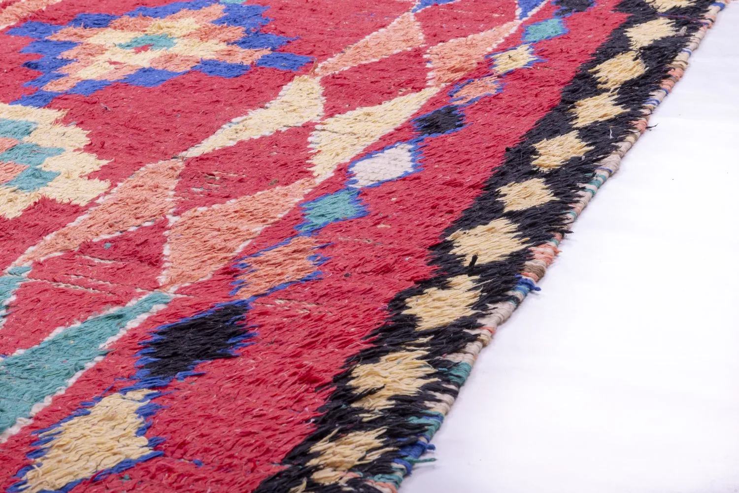 Tapete Berbere Marroquino Boucherouite 365 x 145 cm