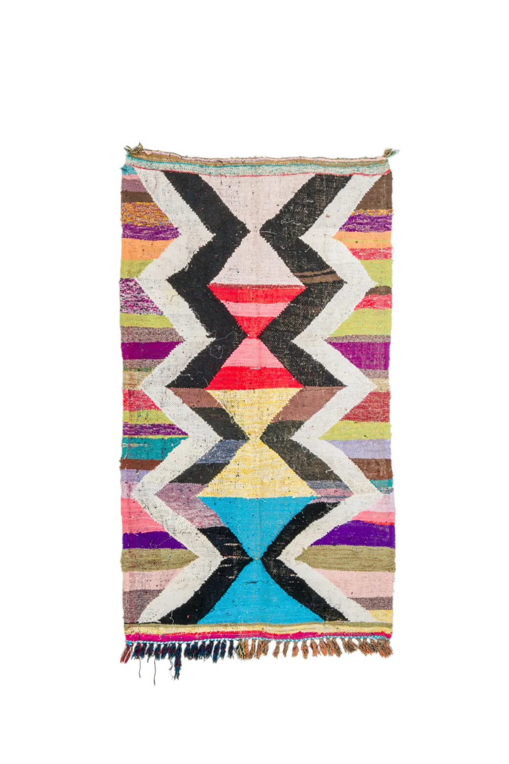 Tapete Berbere Marroquino Boucherouite 125 x 225 cm