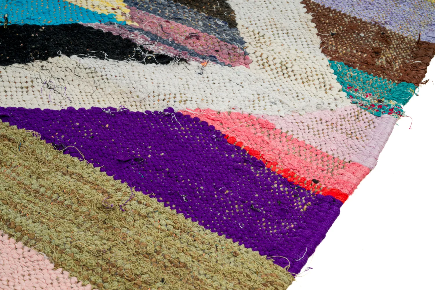 Tapete Berbere Marroquino Boucherouite 125 x 225 cm