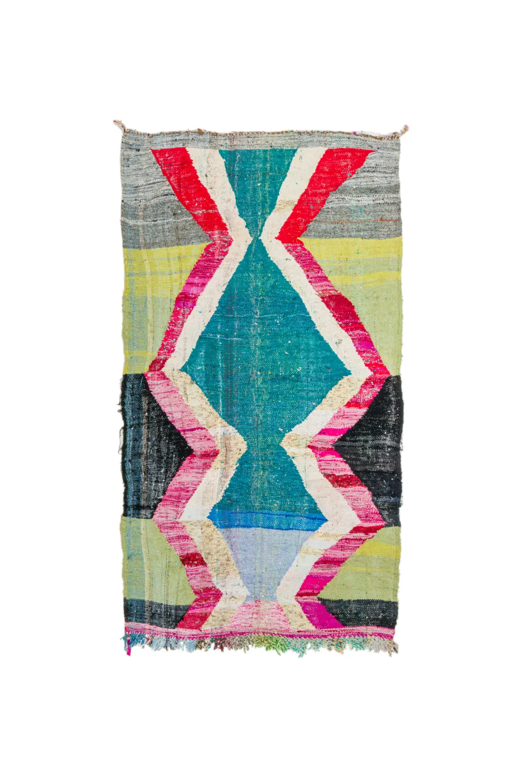 Tapete Berbere Marroquino Boucherouite 125 x 240 cm