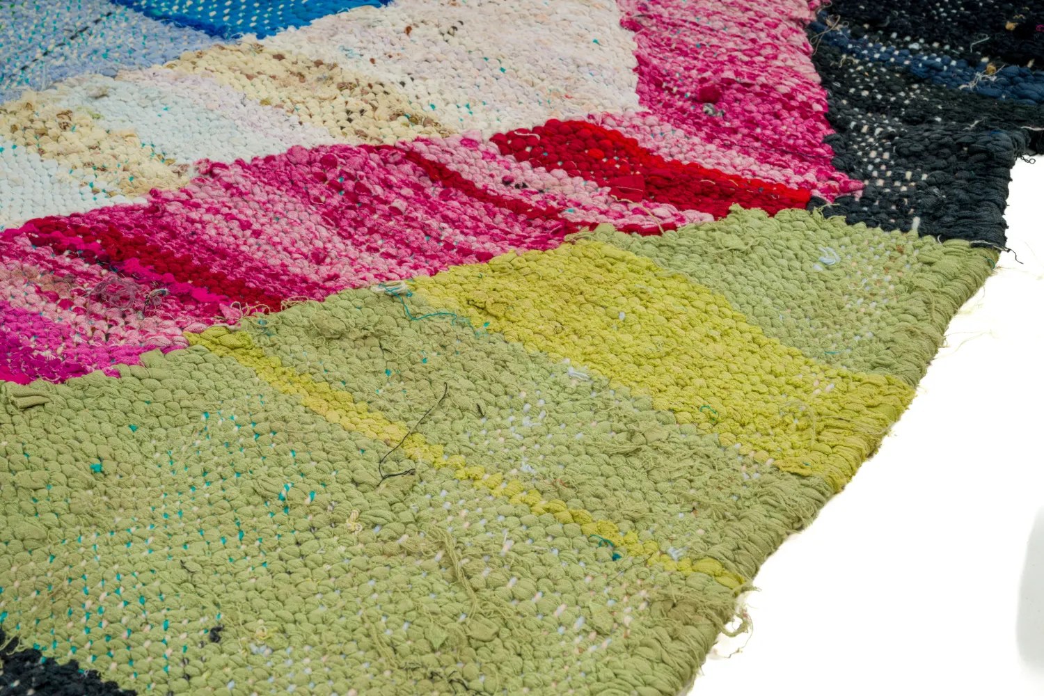 Tapete Berbere Marroquino Boucherouite 125 x 240 cm