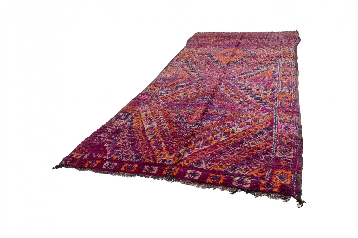 Tapete Kilim Marroquino Azilal 390 x 165 cm