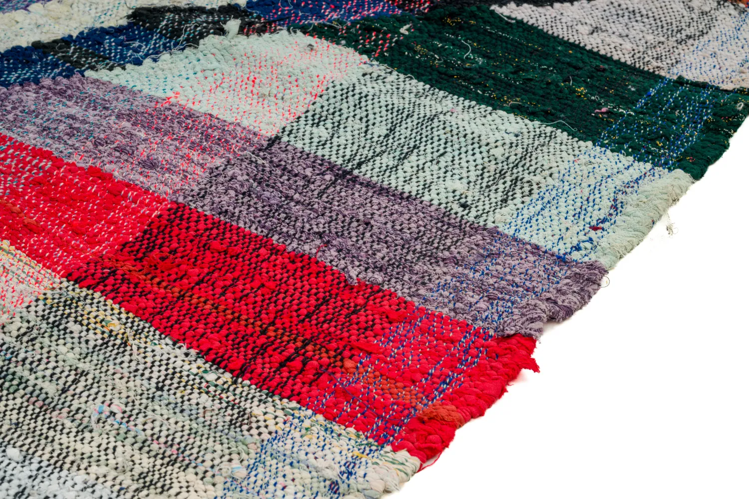 Tapete Berbere Marroquino Boucherouite 125 x 210 cm