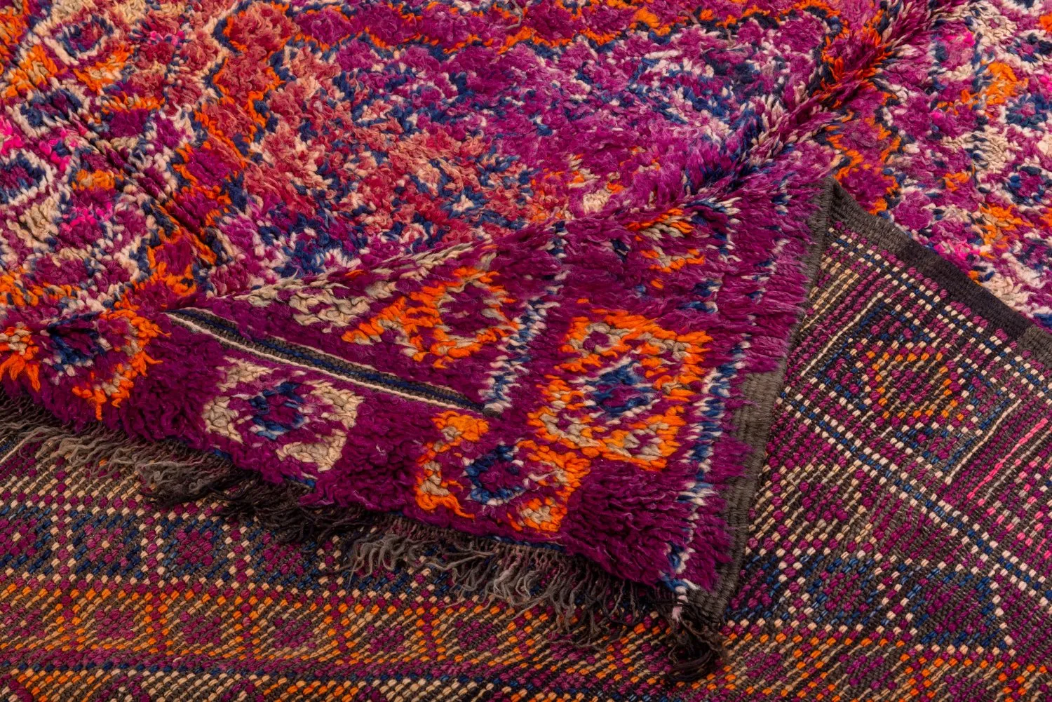 Tapete Kilim Marroquino Azilal 390 x 165 cm