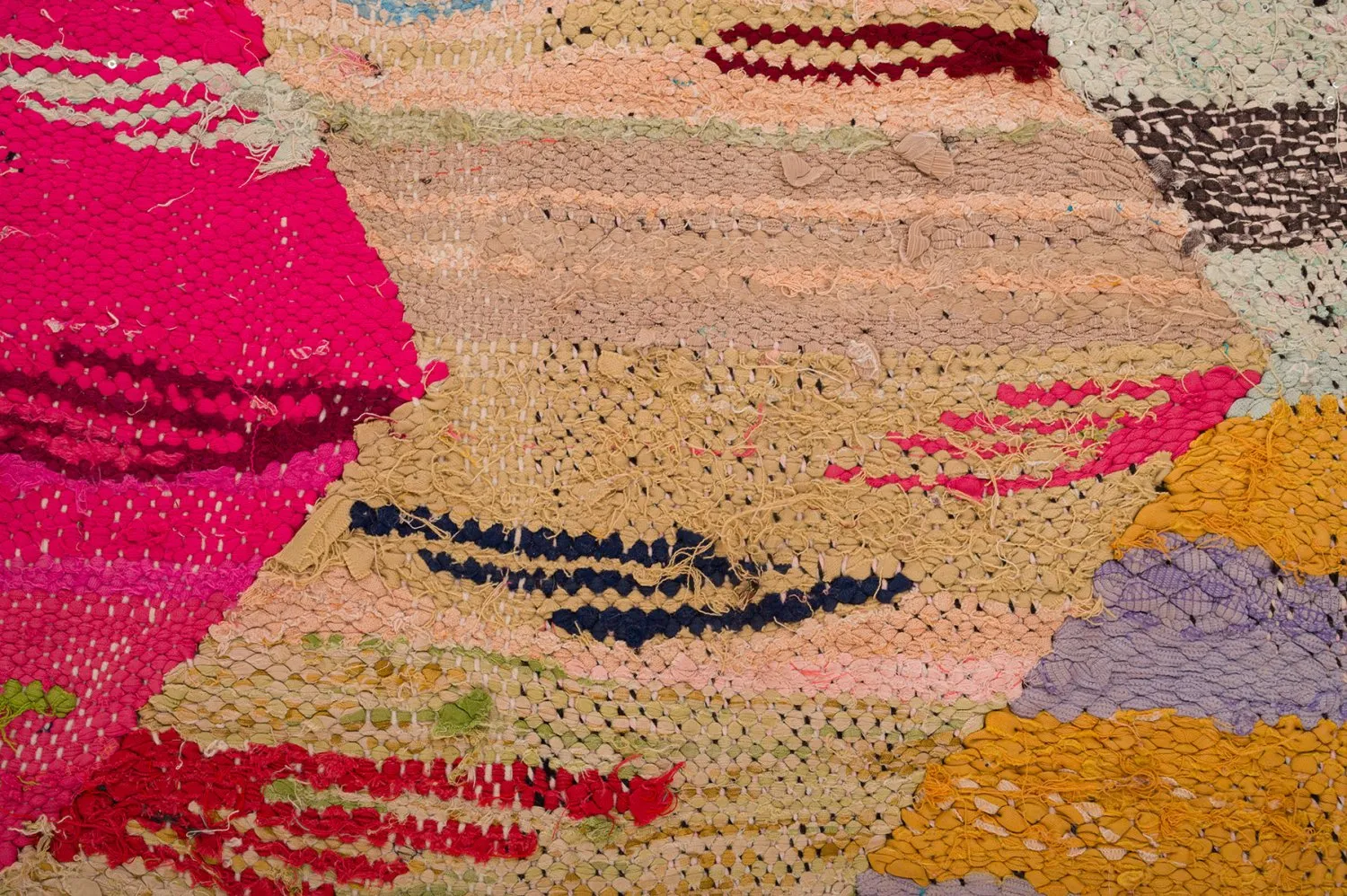 Tapete Berbere Marroquino Boucherouite 140 x 250 cm