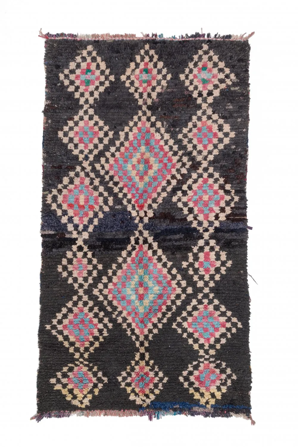 Tapete Berbere Marroquino Boucherouite 260 x 145 cm