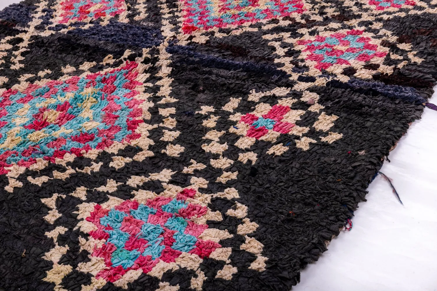 Tapete Berbere Marroquino Boucherouite 260 x 145 cm
