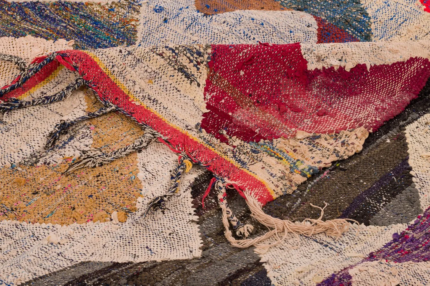 Tapete Berbere Marroquino Boucherouite 150 x 285 cm