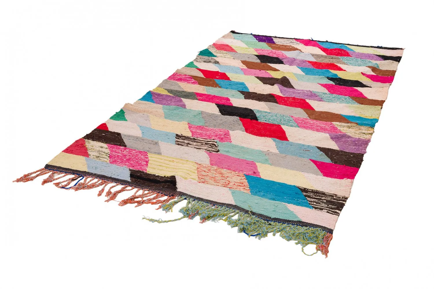 Tapete Berbere Marroquino Boucherouite 155 x 280 cm