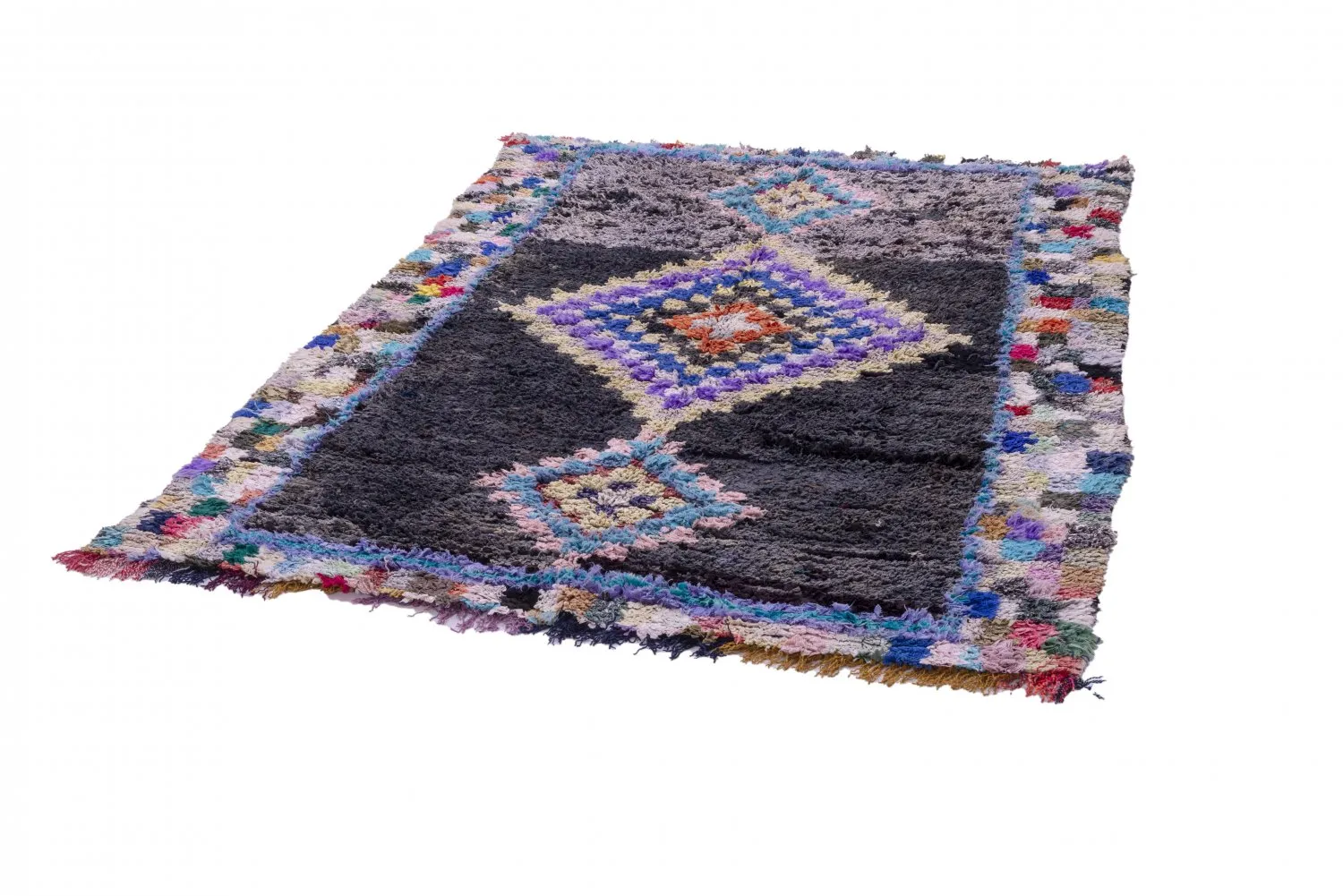 Tapete Berbere Marroquino Boucherouite 215 x 160 cm