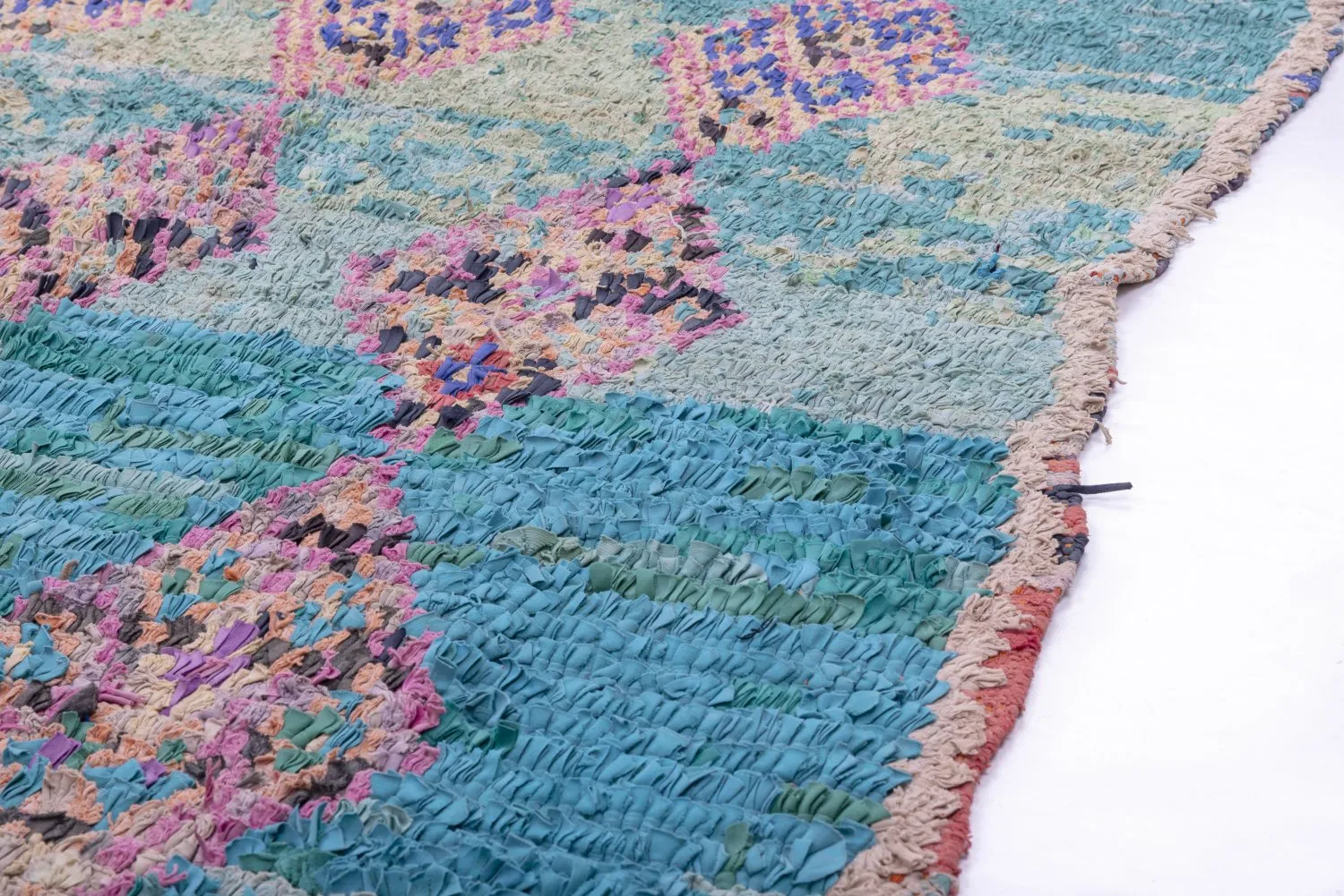 Tapete Berbere Marroquino Boucherouite 190 x 125 cm