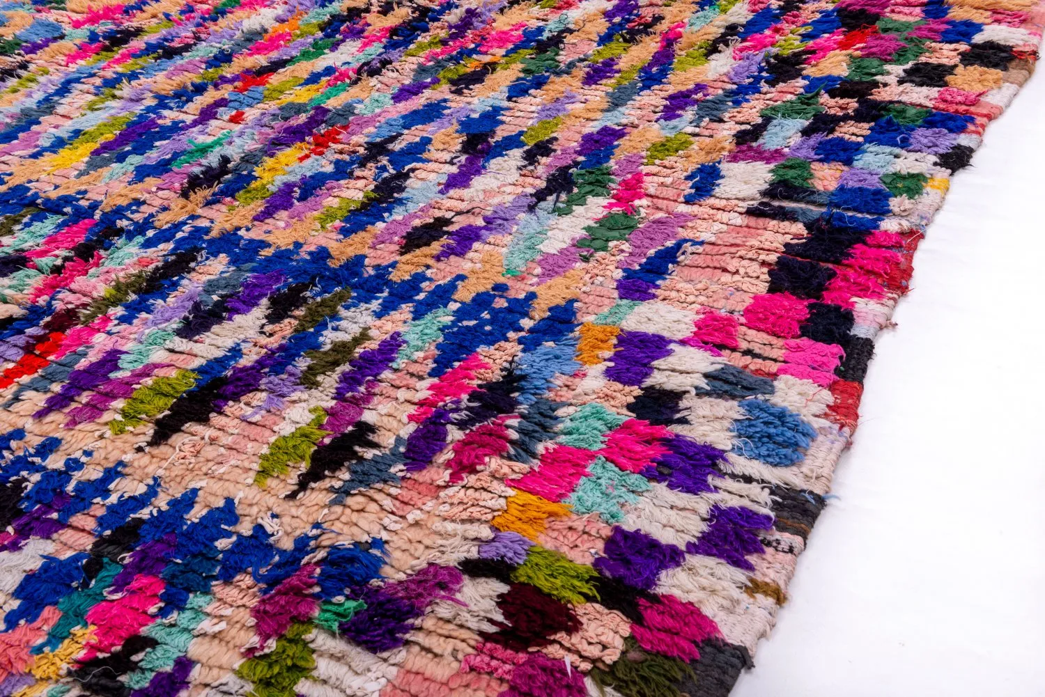 Tapete Berbere Marroquino Boucherouite 265 x 145 cm