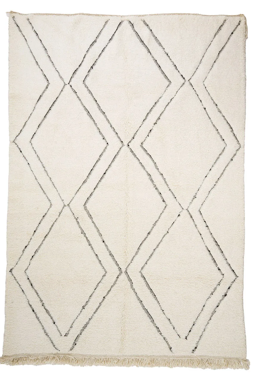 Tapete Kilim Marroquino Beni Ourain 210 x 300 cm