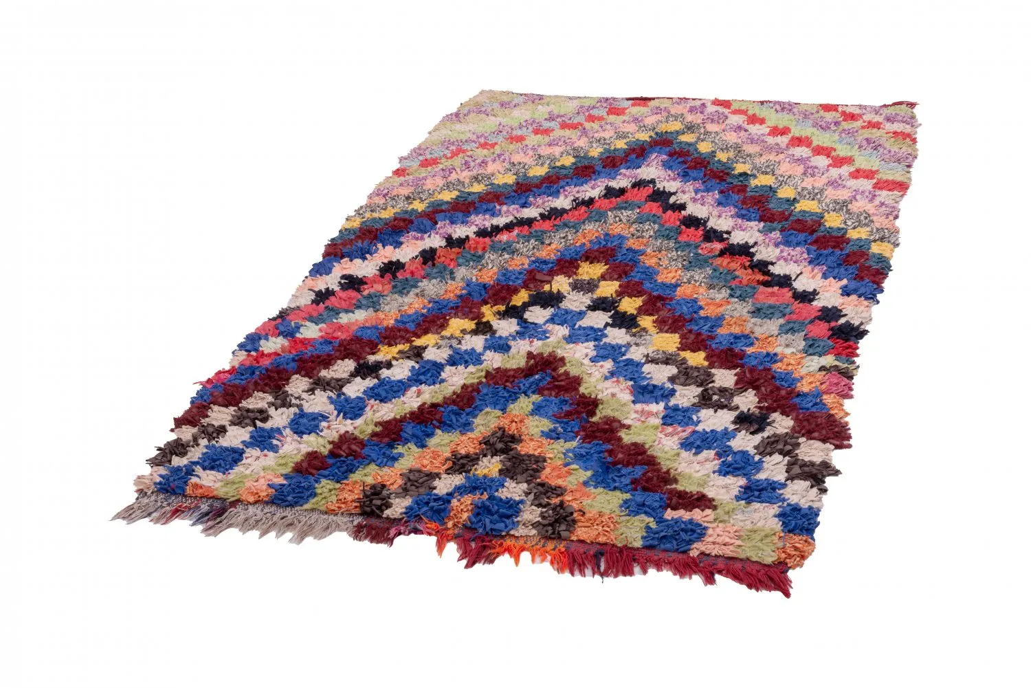 Tapete Berbere Marroquino Boucherouite 180 x 110 cm
