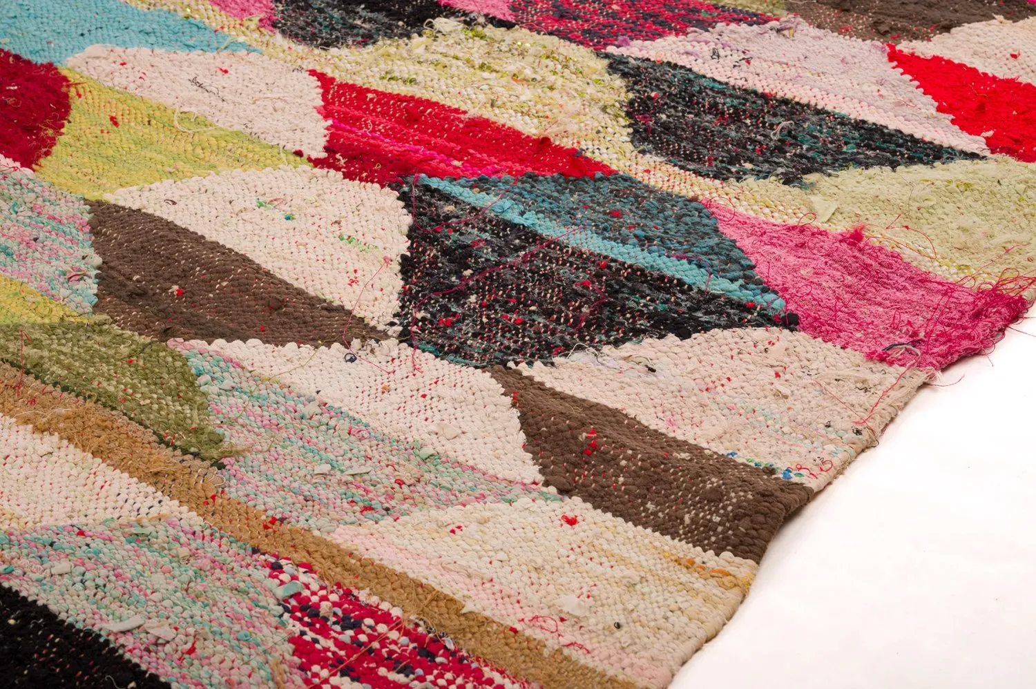 Tapete Berbere Marroquino Boucherouite 155 x 290 cm