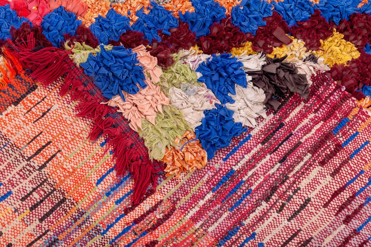 Tapete Berbere Marroquino Boucherouite 180 x 110 cm