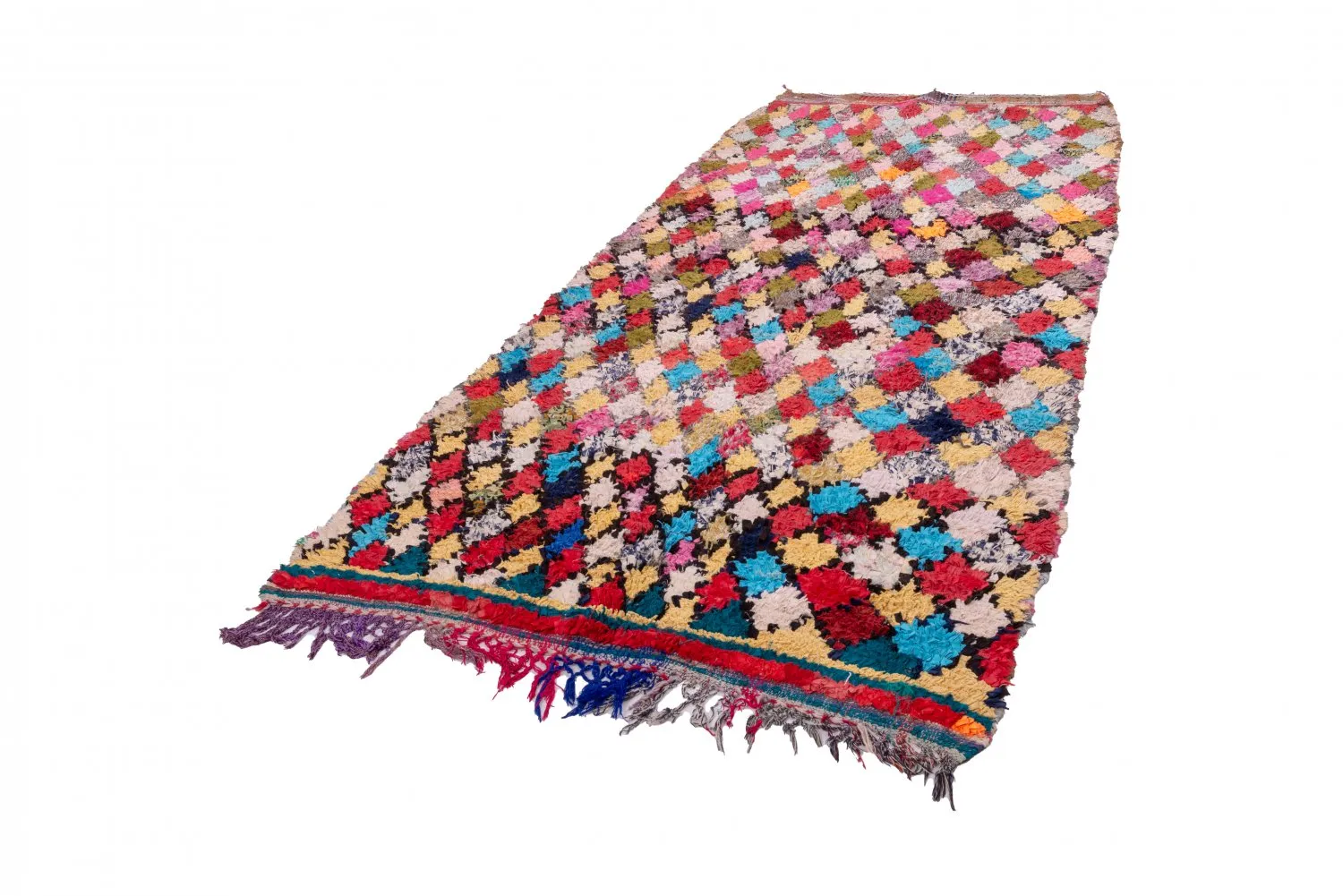 Tapete Berbere Marroquino Boucherouite 300 x 135 cm