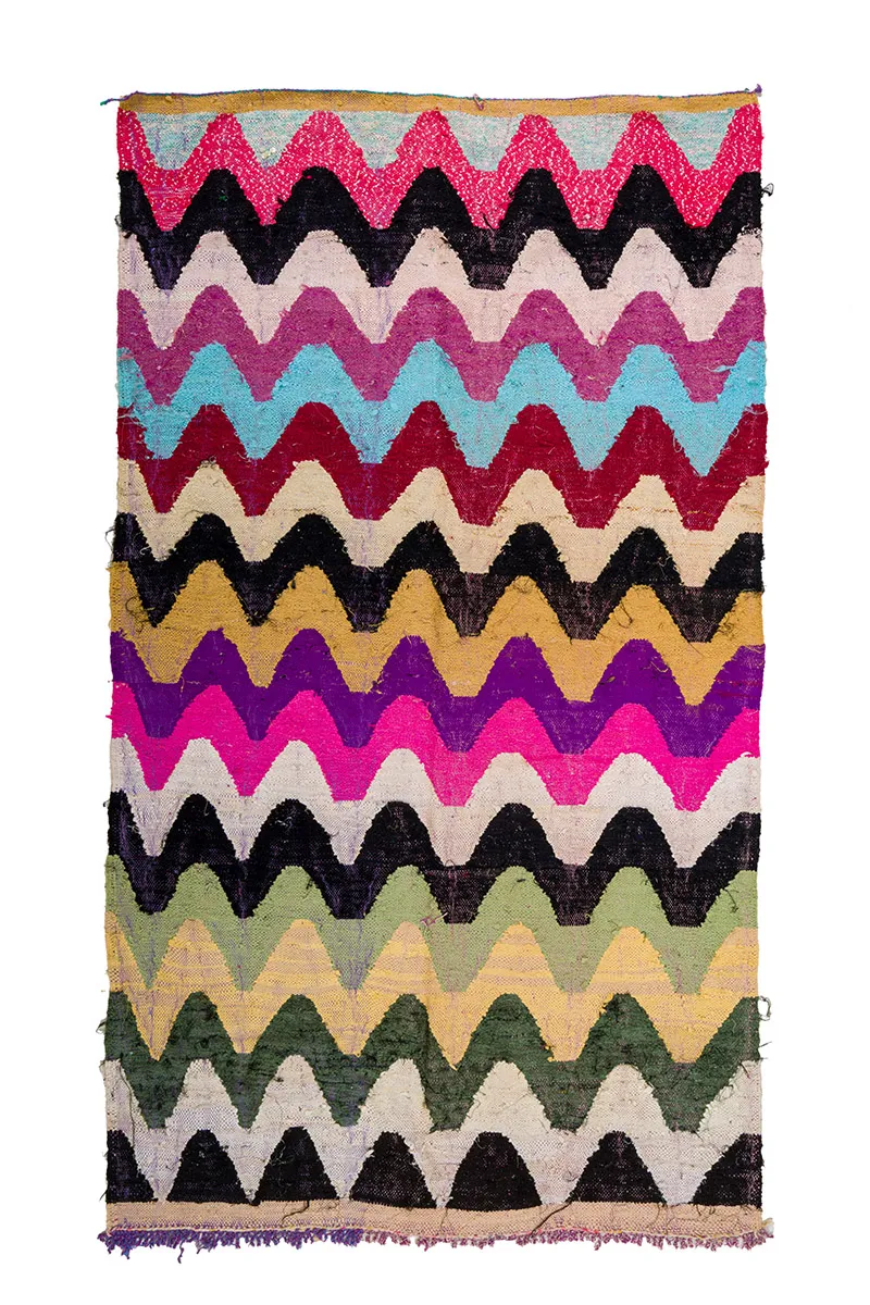 Tapete Berbere Marroquino Boucherouite 160 x 275 cm