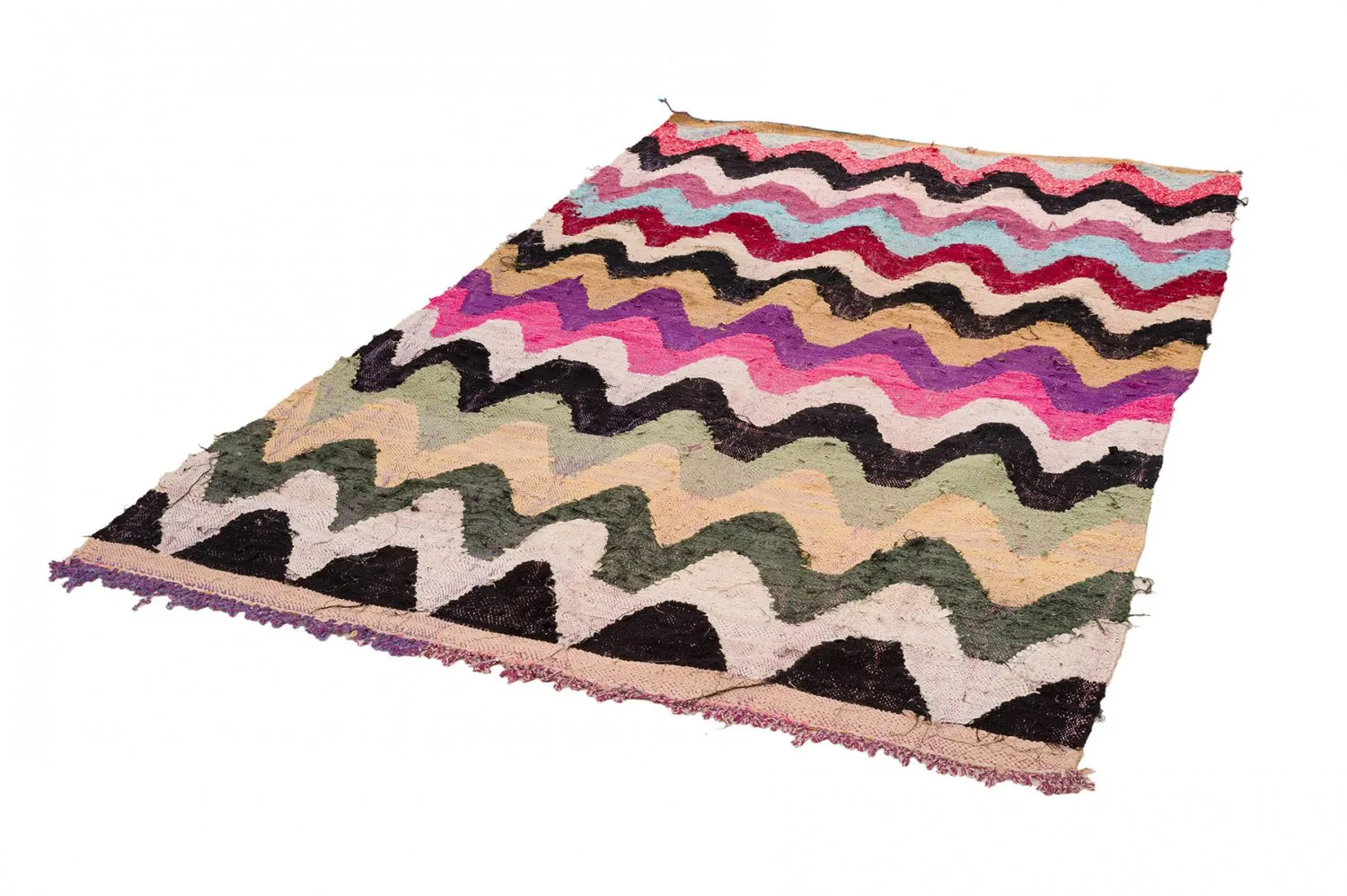 Tapete Berbere Marroquino Boucherouite 160 x 275 cm