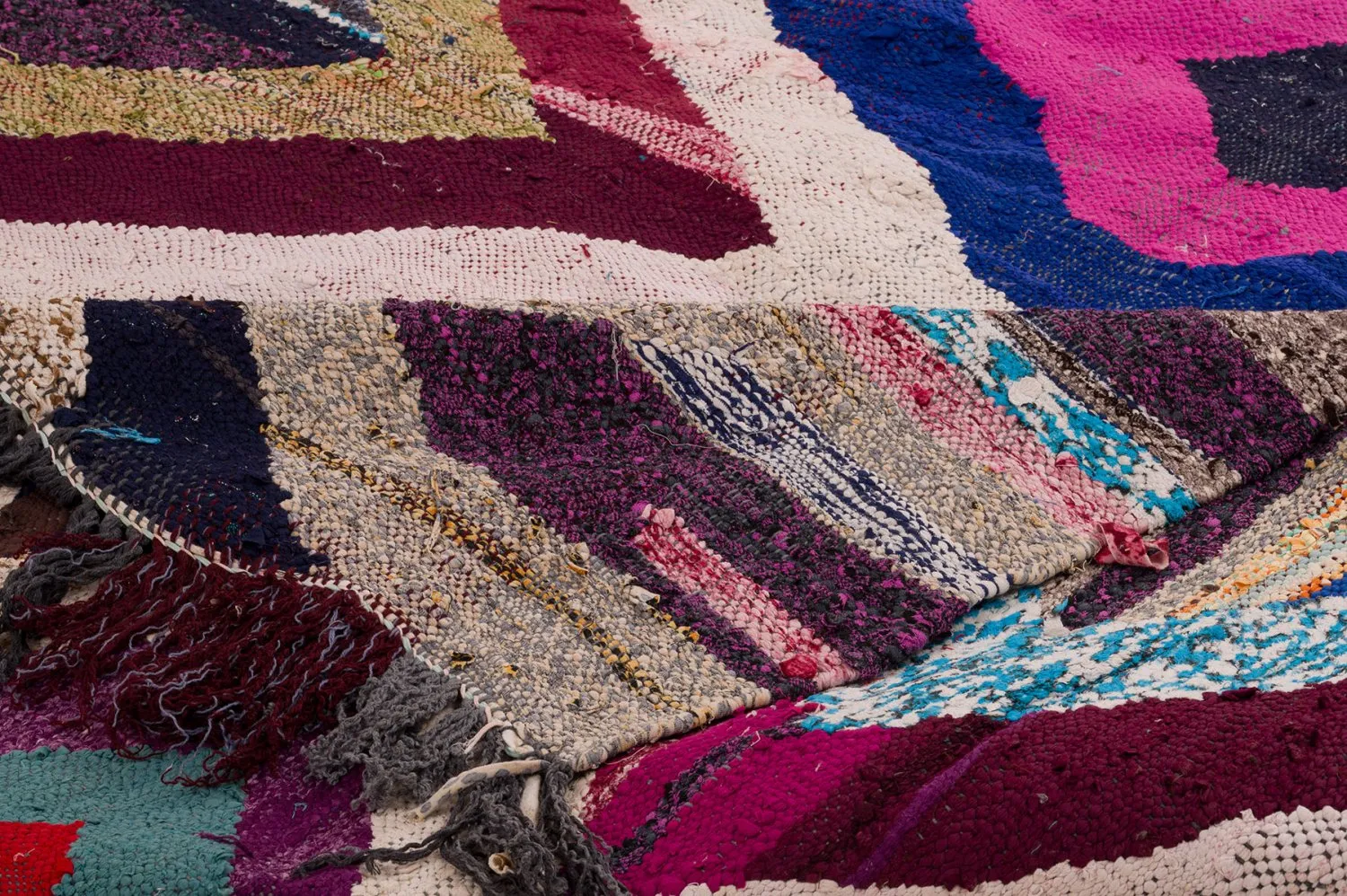 Tapete Berbere Marroquino Boucherouite 165 x 270 cm