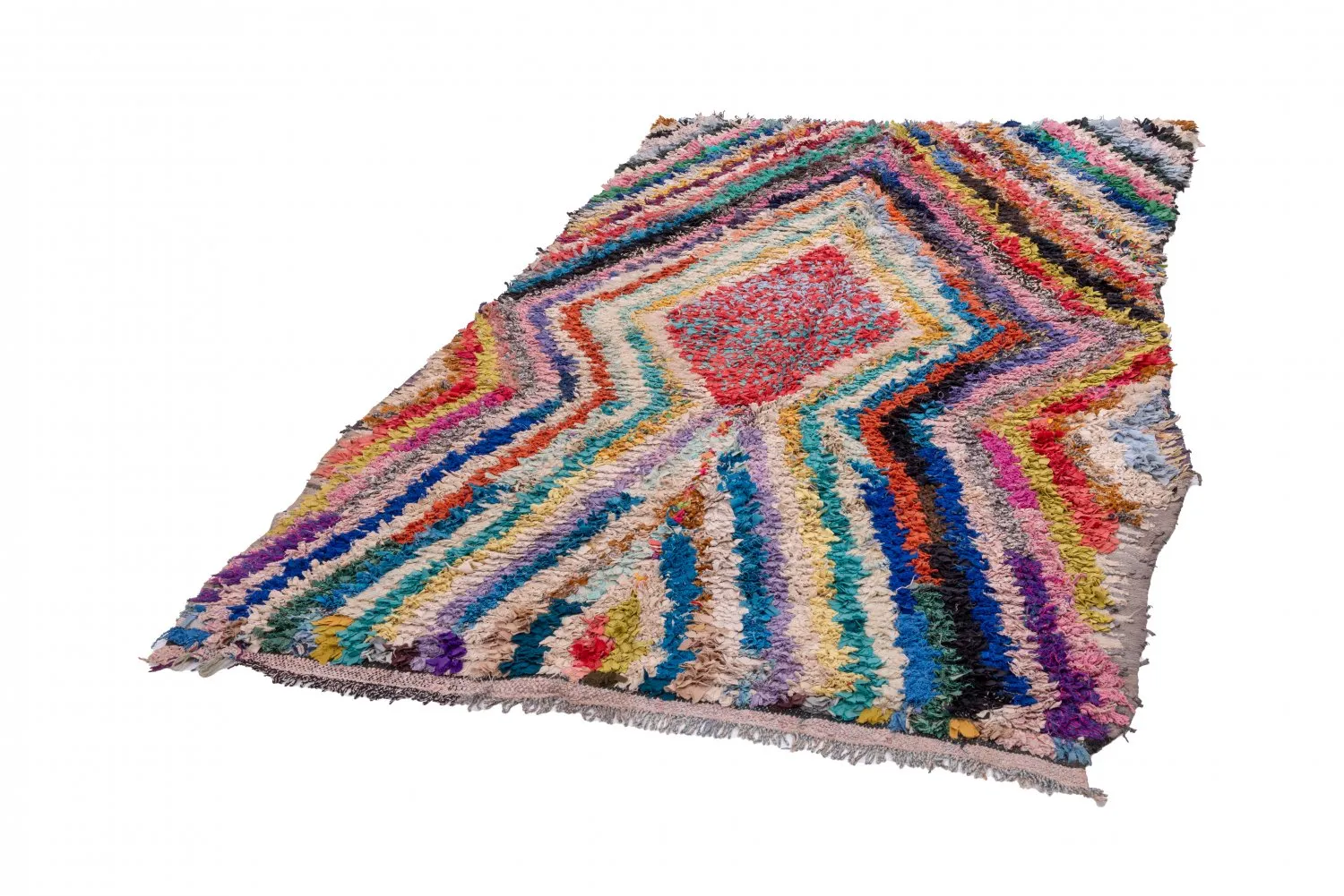 Tapete Berbere Marroquino Boucherouite 255 x 150 cm