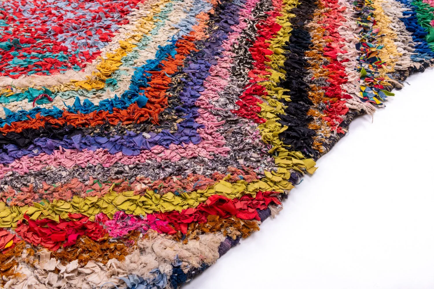 Tapete Berbere Marroquino Boucherouite 255 x 150 cm